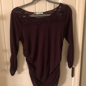 Burgundy shirt